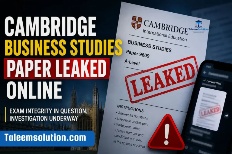 Cambridge Business Studies Paper Leaked Online 2026