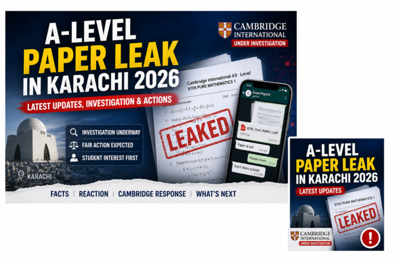 A-Level Mathematics Paper Leak in Karachi
