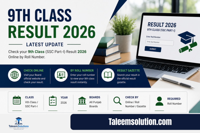 9th Class Result Date 2026