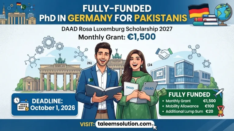 Fully-Funded PhD in Germany With €1,500 Monthly Announced for Pakistanis