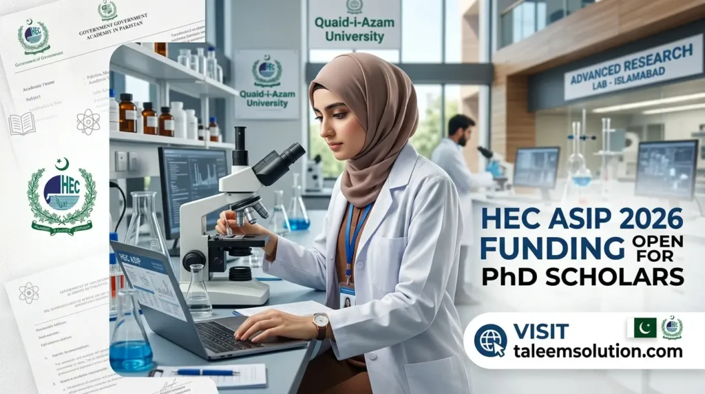 HEC ASIP 2026 Funding Open For PhD Scholars