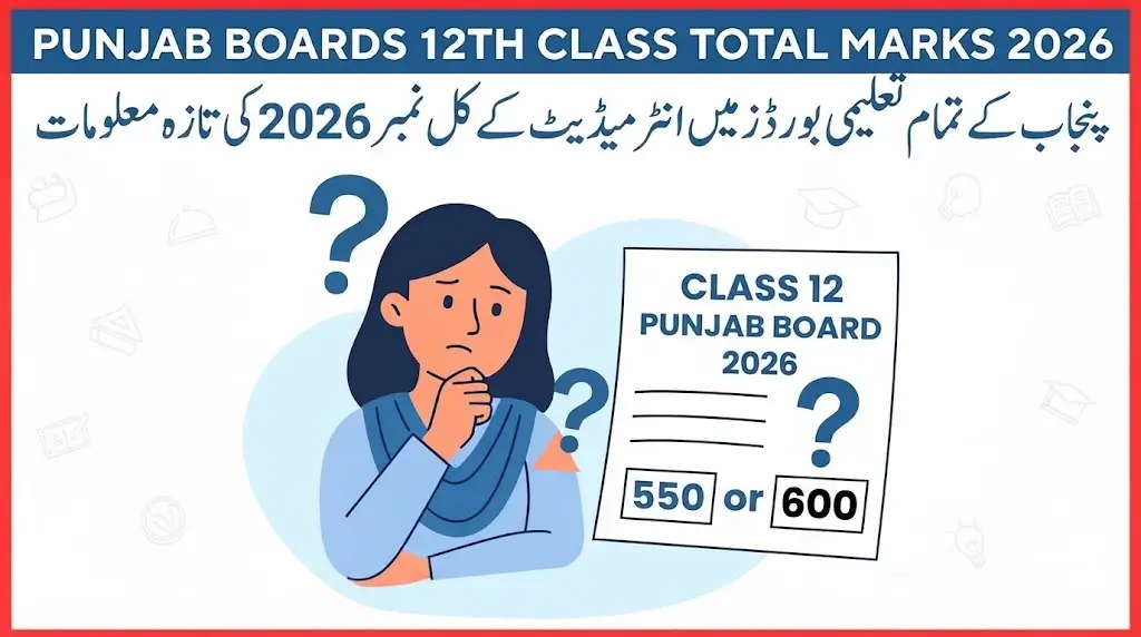 Punjab Boards 12th Class Total Marks 2026